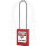 Master Lock S31LT Safety Padlock Red Long Shackle
